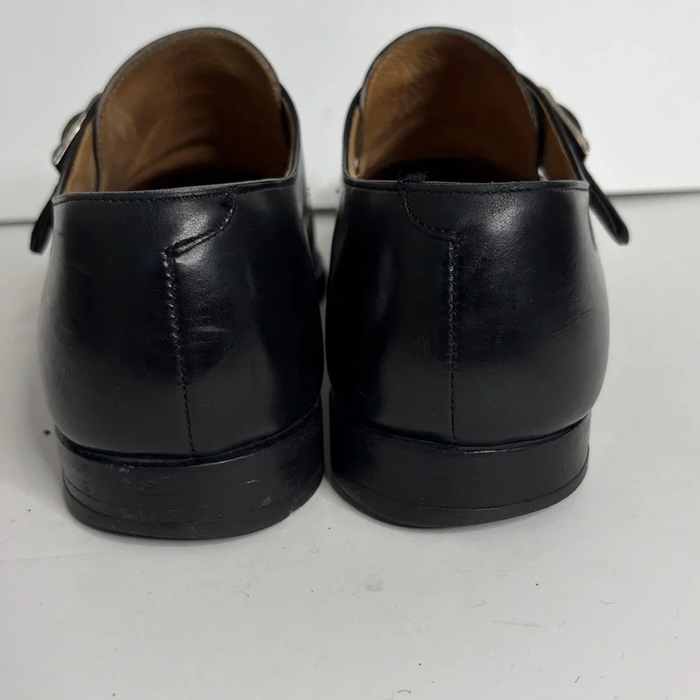 Crockett & Jones Mens Shoes UK 9 G US 10 Black Monk Strap Monkton Made in UK - Picture 4 of 15